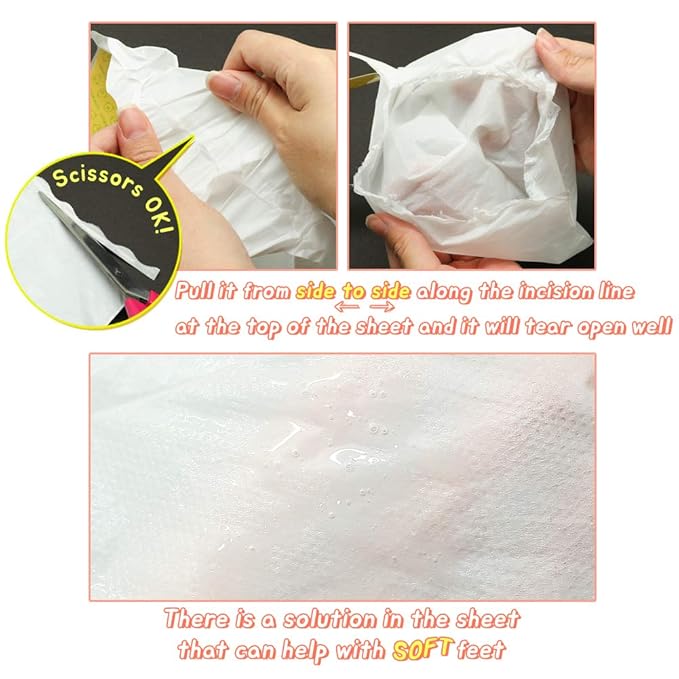Elizavecca/Foot Peel /1 Foot Pack 2 Pairs Foot Mask - Boots for Exfoliating/foot pack review/foot pack before and after