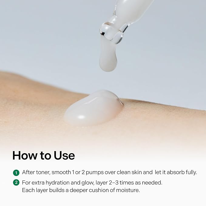 Deep Moisture Serum – Korean Hydrating Face Serum with Algae11, Niacinamide & Arginine for Dry Skin, Barrier Repair & Glass Skin Glow, Fragrance-Free K-Beauty Skincare, 50ml / 1.69 fl.oz.