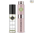 CA Perfume Duo Impression of Deep Freesia For Women Perfume Layering Set Long Lasting Travel Size EDP + Body Oil Roll-On Bottle 0.27 Fl Oz+0.33 Fl Oz