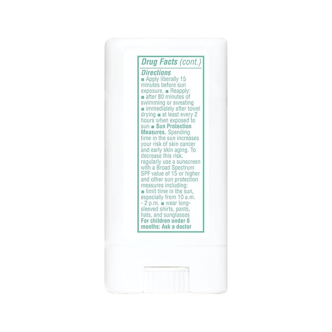 Thinkkids SPF 30 Mineral Sunscreen Stick, 0.64 Oz, Safe, Natural, Water Resistant Reef Safe Sunscreen for Children, Broad Spectrum UVA/UVB Sun Screen, Travel Stick for Sun Protection