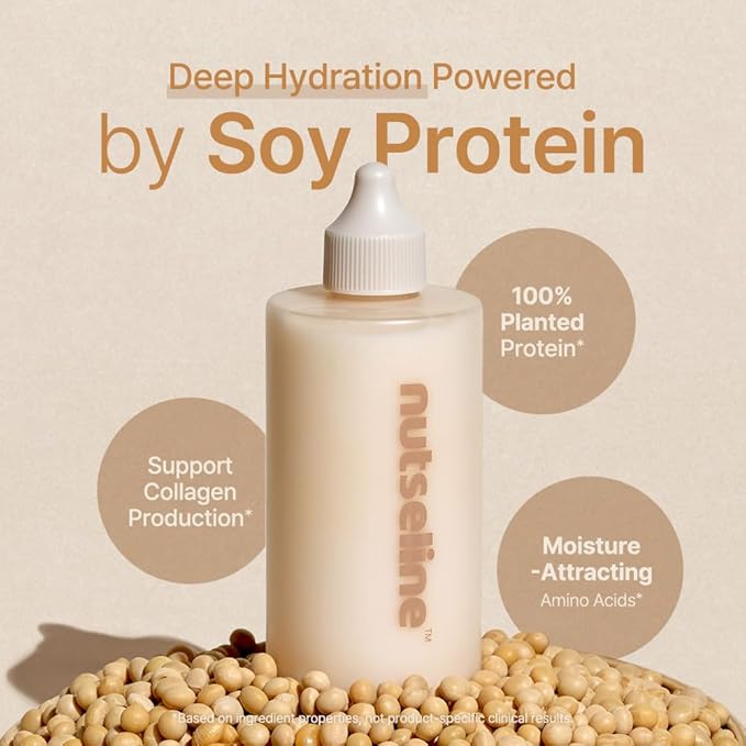 Korean Skin Care - Soy Nut Protein Hydrating Milk Toner 300ml with Amino Acids, Lightweight Moisturizing Face Toner, Milky Toner for Face Non Sticky Glow Finish, Daily Skin Toner for Women & Men