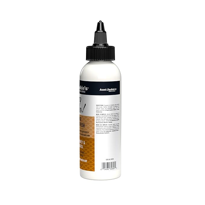Aunt Jackie’s Braid + Twist Collection Dry Clean! No Rinse Scalp Refresh – Detox and Moisturize Scalp with Witch Hazel, Scalposine, Biotin, and Honey – 6 fl oz