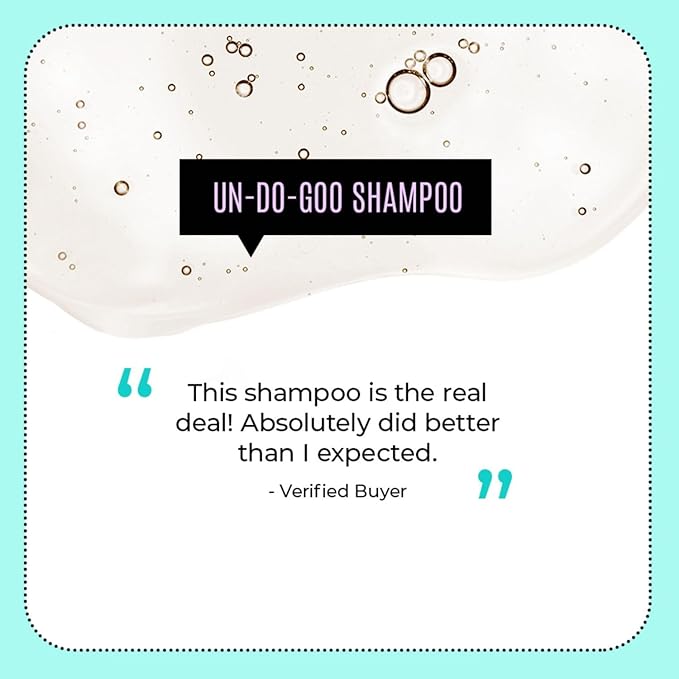 Malibu C Un-Do-Goo Clarifying Shampoo for Build Up - Travel Size Deep Cleansing Treatment for Styling Product Residue - Weekly Scalp Detox, Shine Restoring, Hair Cleanser for Women & Men, 3.4oz