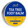 ASDToTio Tea Tree Foot Balm with Eucalyptus Oil for Cracked Heels, Extra Strength Moisturizer, 2 Fl Oz