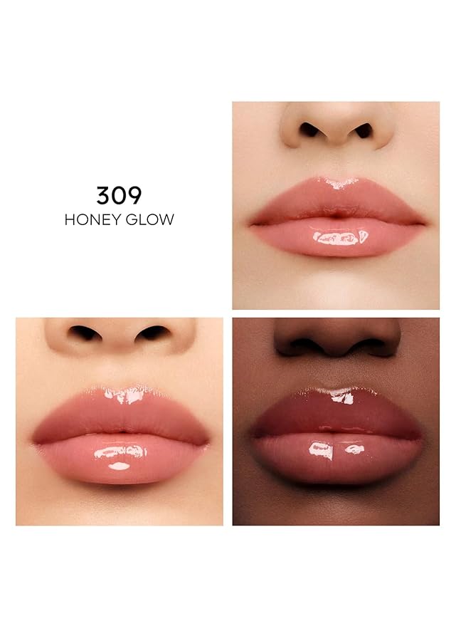 Kiss Kiss Bee Glow Oil - 309 Honey Glow by Guerlain for Women - 0.3 oz Lip Oil | Long lasting