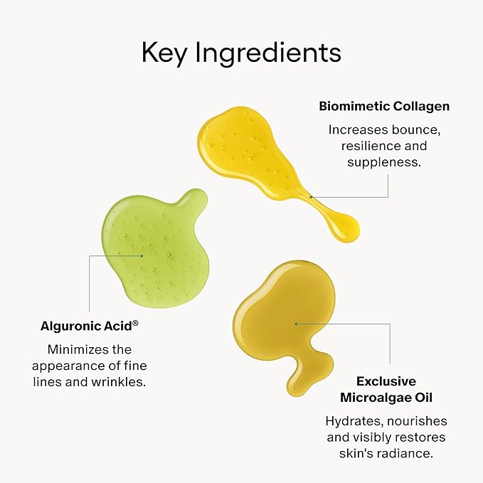 Algenist GENIUS Mini Liquid Collagen Serum - Firming and Hydrating Face Serum with Plant Based Collagen + Vitamin E - Helps Visibly Minimize Fine Lines + Wrinkles and Improve Elasticity (6.2ml)