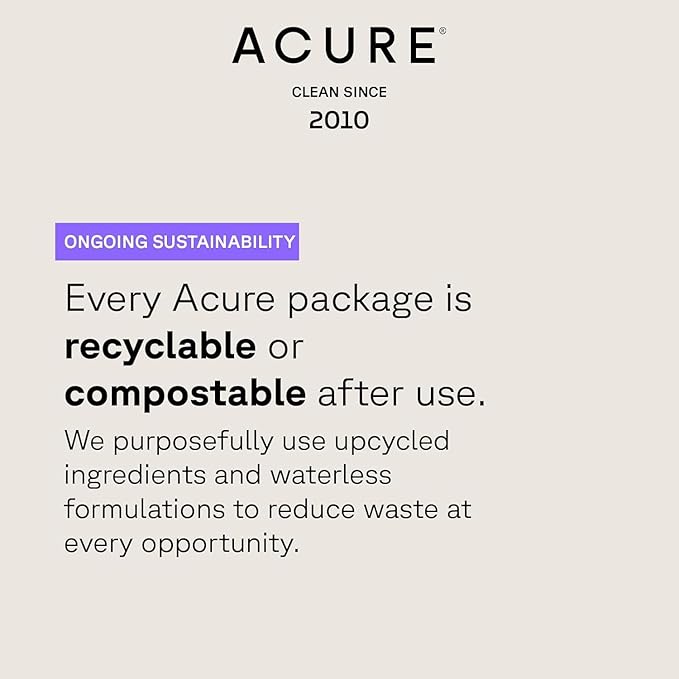 Acure Dry Shampoo - Mini Powder Dry Shampoo for Women with Brunette & Dark Hair, Care to Refresh Treated Color Tinted Hair with Rosemary & Cocoa, Non Aerosol, Clean, 100% Vegan - 1.7 oz Travel Size