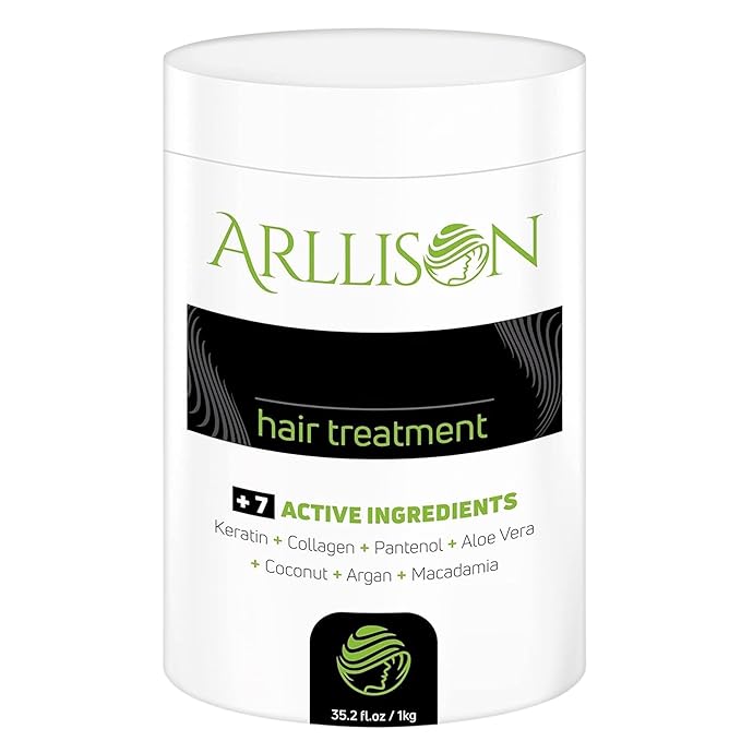Collagen Hair Mask Keratin Treatment for Damaged Hair, Deep Conditioner for Dry Hair with Coconut and Argan Oil, Moisturizing and Hydrating Hair Mask for All Hair Types