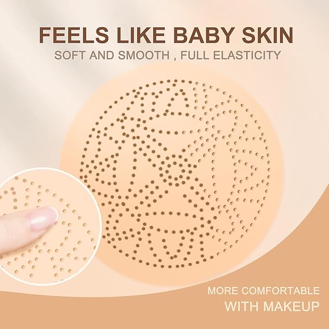 Cushion Foundation Concealer for Older Women, Face Makeup Powder Foundation for Mature Skin, CC Cream Tattoo Cover up Easily Create A Lightweight Natural-looking Base, Natural Color