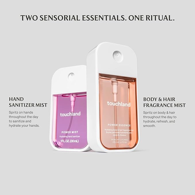 Touchland Hydrating Body & Hair Fragrance Mist – Lush Tropicale – 2 FL OZ Travel Size Perfume Spray – Notes of Dragon Fruit, Apple Blossoms and Papaya
