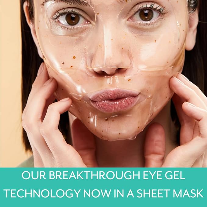 Patchology Chill Mode Hydrogel Face Mask with Cannabis Sativa Seed Oil - Gel Face Mask for Women and Men to Soothe and Moisturize Skin, Reduce Inflammation, Fight Fine Lines and Wrinkles - 1 Count