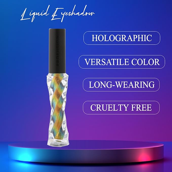 Profusion Cosmetics Chrome Liquid Eyeshadow, Long-Lasting Multichrome Eye Shadow, High-Impact Multi-Dimensional Finish, Light-weight Quick-Drying Formula, Chameleon