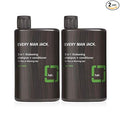 Every Man Jack 2-in-1 Thickening Shampoo + Conditioner - Thicken, Cleanse, and Hydrate Hair with Coconut, Aloe, and Tea Tree Oil - Naturally Derived and No Harsh Chemicals - Twin Pack