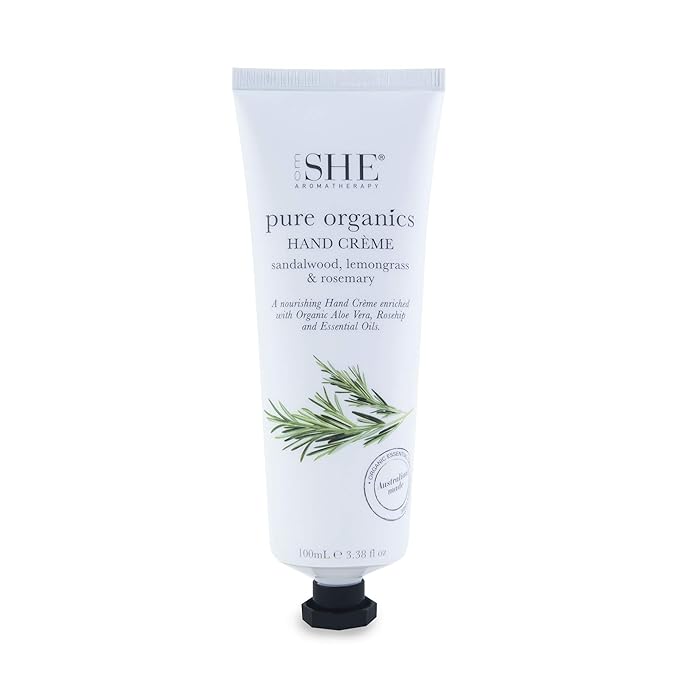 Om She Aromatherapy Pure Organics Hand Creme - Sandalwood, Lemongrass & Rosemary