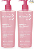 Bioderma Sensibio Foaming Gel Gentle Face Cleanser,Cleansing and Makeup Removing Refreshing Feeling for Sensitive Skin,Unscented,16.9 Fl Oz,(Pack of 2)
