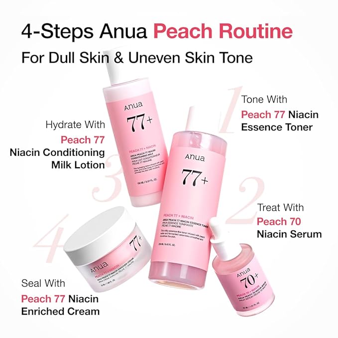 ANUA Peach Niacinamide Cream, Hydrating Face Moisturizer with Collagen, Vitamin B12, Ceramide & Panthenol, Barrier Repair for Dry Skin, Glowing Glass Skin, Korean Skincare, 1.69 fl.oz.