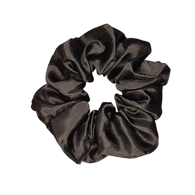 Sufermoe 6 Pcs Satin Silk Hair Scrunchies, Soft Hair Ties, Hair Bands, Hair Bows, Ponytail Holders for Women and Girls (4.5 Inch, Assorted Multi-colored)