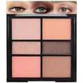 WanTuoluo 6-Color Nude Champange Brown Matte & Shimmer Eyeshadow Palette with Mirror – Highly Pigmented, Long-Lasting Eye Makeup for Artists & Creative Looks (02#)