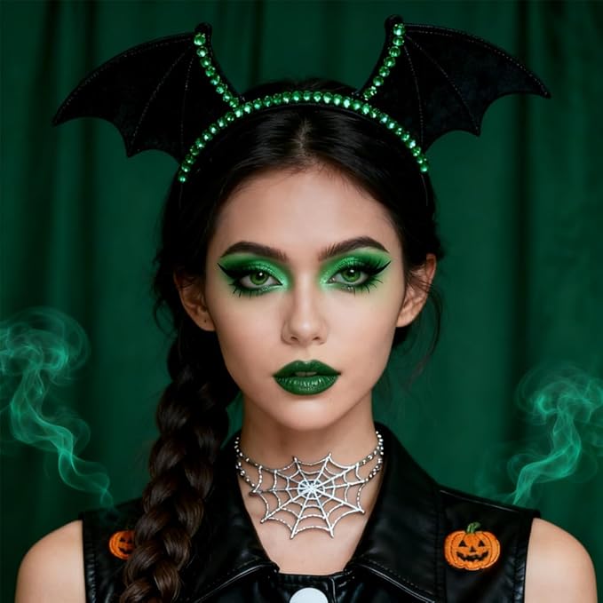 St Patrick’s Day Accessories 16 Colors Green Glitter Matte Eyeshadow Makeup Palette, Forest Green Yellow Colorful Eye Shadow Plattet for Witch Cosplay Halloween SFX Makeup