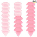 24 Pieces Powder Puff, Triangle Makeup Puff Cotton Powder Face Washable Body Powder Puff for Loose Powder Body Cosmetic Foundation Sponge Makeup Tool (12DP12LP)