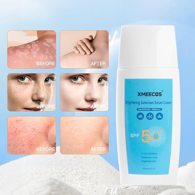 Broad-Spectrum SPF 50 Sunscreen – High-Protection, Hydrating Formula Ceramide & Collagen-Infused Water-Resistant & Non-Greasy Lightweight Travel Size for On-the-Go Skincare