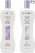 BioSilk Silk Therapy Whitening Dog Shampoo, Brightening Pet Shampoo with Silk Protein for White and Light Colored Coats, Enhances Shine and Softness, pH Balanced Dog Wash, 12 Fl Oz - 2 Pack