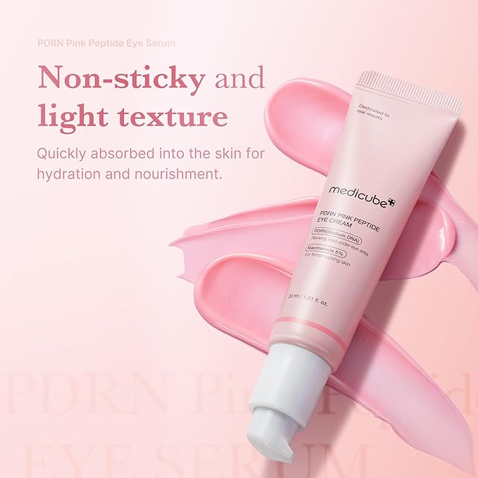 medicube Eye Serum Duo for Firmer-Looking Skin: PDRN Peptide Serum and Deep Reviving Peptide Eye Cream | Korean Skincare, Gifts for Women, Skin Care Set
