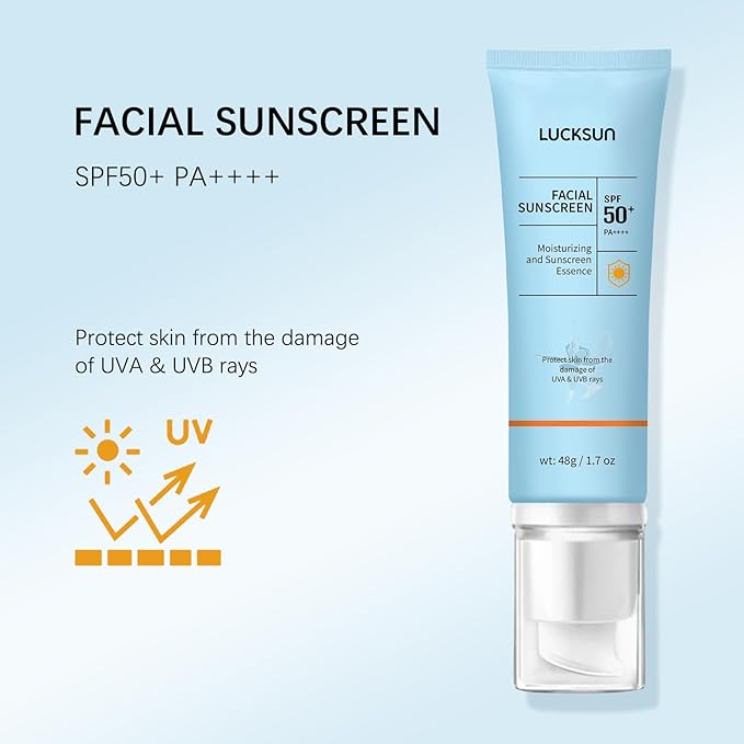 Clear Face Sunscreen SPF 50, 2 in 1 Hydrating SPF 50 Sunscreen - Free & Non-Sticky Travel Size Invisible Face Sunscreens, Broad Spectrum UVA/UVB Protection, Lightweight Hydrating for All Skin (1)