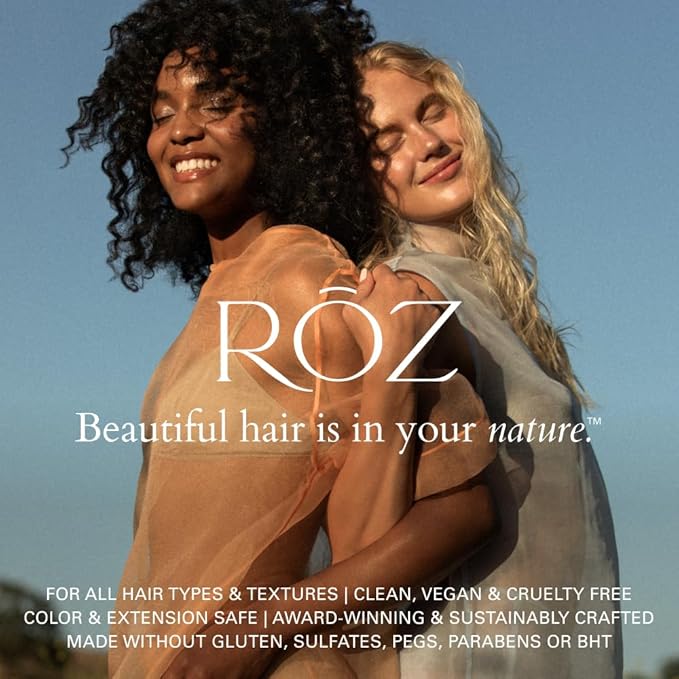 RŌZ Foundation Shampoo For All Hair Types & Textures | Hydrating & Cleansing For Healthy Hair| Vegan, Color-Safe, Free of Silicone, Sulfates, Paraben, SLS | Strengthens & Nourishes 10.1 oz/300 mL