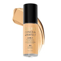 Milani Conceal + Perfect 2-in-1 Foundation + Concealer for a Flawless Complexion, Under Eye Corrector, Cover Redness and Imperfections, Waterproof and Sweatproof - 02-Natural