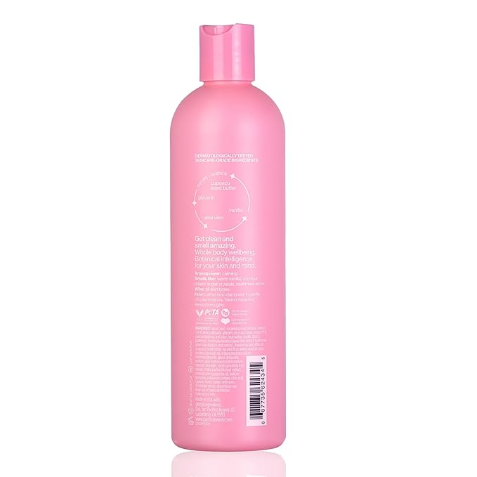 Pacifica Body Wash - Vanilla Crystal Super Hydrating Body Wash - Bath & Shower Gel - Clean Beauty, Vegan & Cruelty-Free Dermatologist Tested