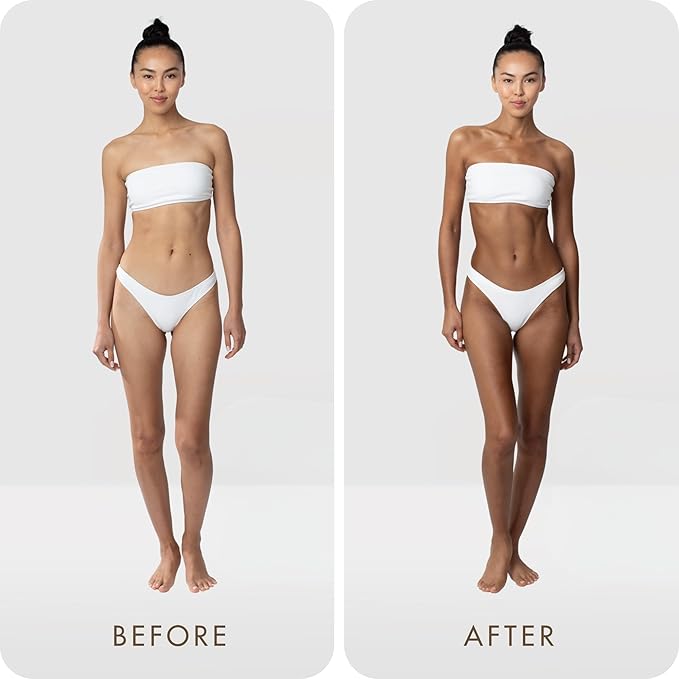 SUGARED + BRONZED Sunless Tanning Glow Drops, Face and Body Self Tanner, Customizable for a Natural Glow, Clean Formula, Streak Free Self Tanning Serum, Suitable for All Skin Types, Vegan, 1 Fl Oz