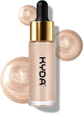 KYDA Liquid Highlighter Drops, Multiuse Liquid Glow Filter Makeup for Face & Body, Glowing Bronzer Drops with Skincare Formula, Radiant Glow Liquid Highlighter Makeup, Champange