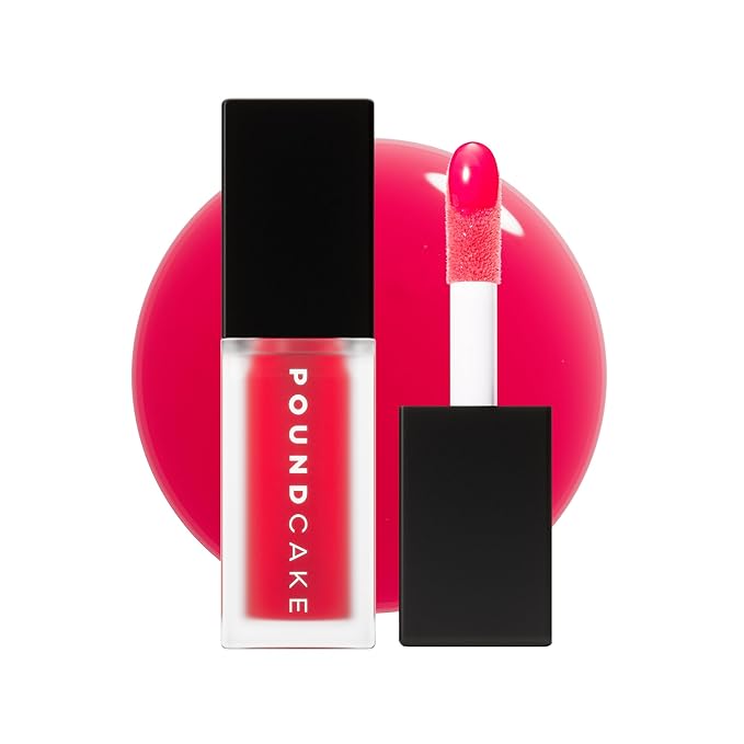 POUND CAKE Cake Theory: Lip Tone Equalizing Oil | For Balanced Lip Color | Hydrating and High-Shine Blurring Lip Oil with Pink Tint | Clean, Vegan, and Moisturizing Formula – 0.23 oz, Cactus Jam