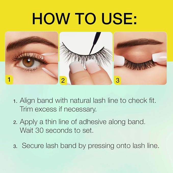 Ardell Active Gainz Lashes - Sweat-Proof & Long-Lasting Wispy, Comfortable Wear False Eyelashes, 4 Pairs