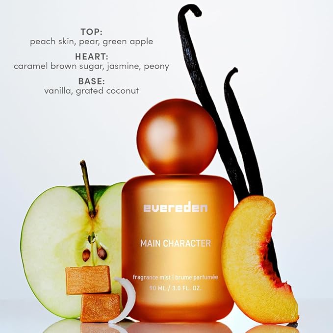 Evereden Fragrance Hair and Body Mist Set - Main Character & Darling: Clean & Vegan Collectible Hair and Body Spray for Teen Girls - Express Yourself with Iconic Scents in Mesmerizing Mist Dispensers