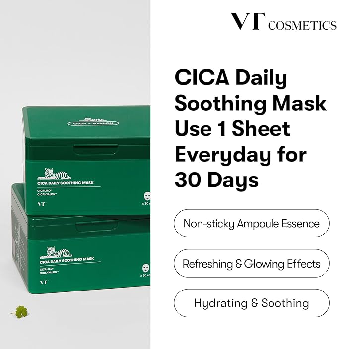 VT COSMETICS CICA Reedle Shot 300 Essence & Daily Soothing Mask 30ea