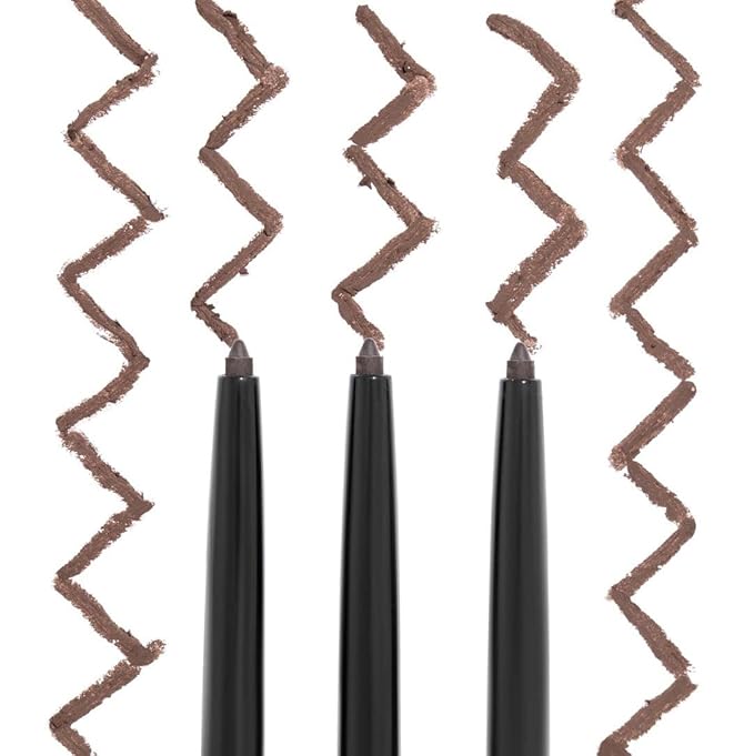 wet n wild Mega Last Breakup Proof Waterproof Retractable Gel Eyeliner - Ultra Pigmented 16-Hour Long Wear, Smudge Proof Satin Finish Formula, Cruelty-Free & Vegan - Dark Brown (Pack of 2)