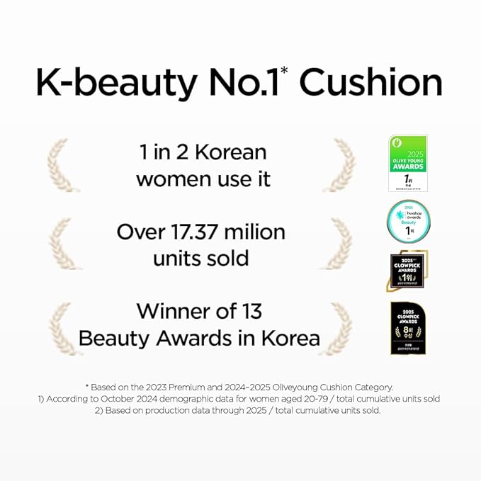 JUNG SAEM MOOL Essential Skin Nuder Cushion | Natural Finish, Buildable Coverage Cushion Foundation by Korean Makeup Artist (Refill Not Included, 0.49 Fl Oz), 42C Deep Cacao