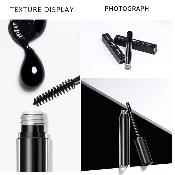 DAGEDA Black Eyebrow Setting Gel, Brow Fix Gel, Waterproof And Sweat-Proof Eyebrow Repair Liquid Brows Styling Beauty Salon Home Use Makeup