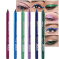 Kaely 6Pcs Glitter Gel Eyeliner Pencil Set for Women, Color Eye Liner Waterproof Smudge Proof with Sharpener, High Pigmented Eye Makeup Liners, lapiz de ojos delineador de ojos contra el agua, 04
