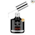 modelones 10 in One X Nail Gel Glue Gel Base Coat Brush On Nail Polish Glue 15ml for Tips, Rhinestones, Blooming Art Gel Kit for Acrylic Tips U V Lamp Needed