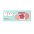 JUNG SAEM MOOL Artist Cushion Blush | Easy to Blend with Puff, Buildable Liquid Blush for Cheeks with a Natural & Dewy Finish, Korean Makeup (Dewy Gift Set | Coral Halo & Rare Rose)