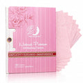 Rose Oil Blotting Sheets for Face, 100 Count Biodegradable Oil Absorbing Paper with Natural Rose Extract, Eco-Friendly Makeup-Friendly Blotting Papers for Oily Skin, Portable Face Sheets