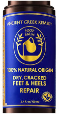 Dry Cracked Heels Repair | Organic Foot Cream for Dry Feet & Callus with Jojoba, Lavender, Almond, Olive & Vitamin E Oil | Natural Foot Balm & Moisturizer for Skin | Hydrating Foot Treatment | 3.4 oz
