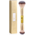 DUcare Dual-Ended Cream + Powder Brush,2-in-1 Foundation Makeup Brush For Creating A Gorgeous, Airbrushed-looking Complexion, Vegan & Cruelty-free