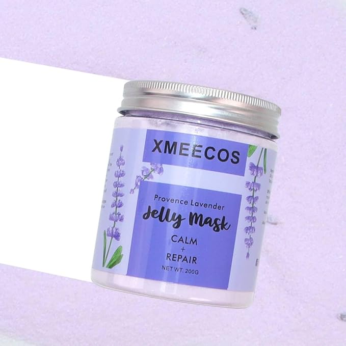 XMEECOS Jelly Mask Powder For Dry Skin |Moisturizing |Soothing |Repair |Cruelty-free (Lavender)