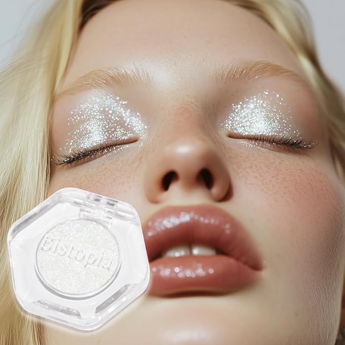 Chameleon Eyeshadow Collection, 14 Shades, Glitter Pressed Powder, Iridescent Shimmer Colors. (Intruder)