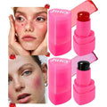 Multi-Use Water Jelly Tint Stick Sheer Lip & Cheek Stain Finish, 3-In-1 Cheek Blush & Eyeshadow & Lip Tinted Long-Lasting Moisture - 1,000+ Swipes Per Stick (01+02, 0.64oz)
