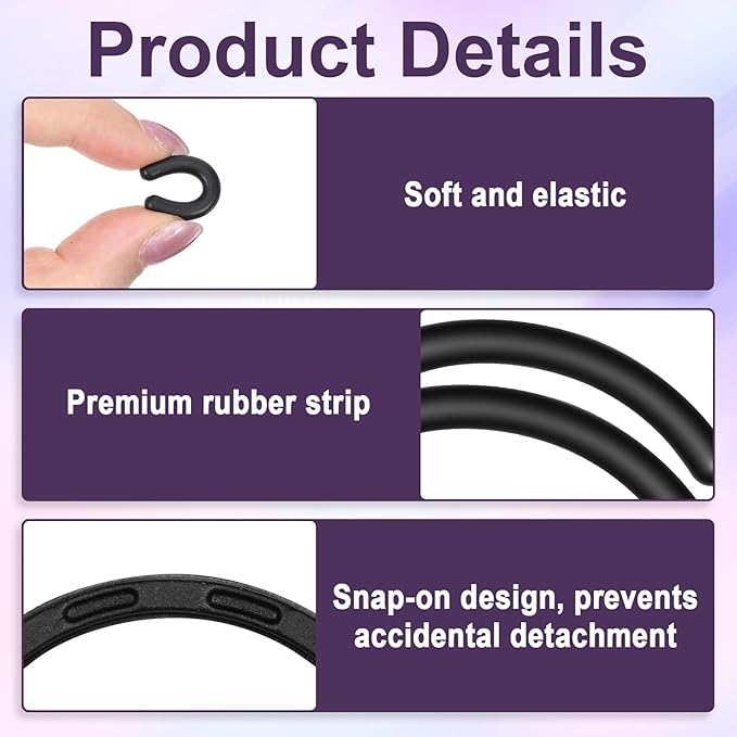 100 Pack Eyelash Curler Refills Eye Lash Curler Pads Universal Eye Lash Curlers Refill Pads High Elasticity Silicone Replacement Pad Gentle Safe on Lashes Compatible with Eyelash Curlers